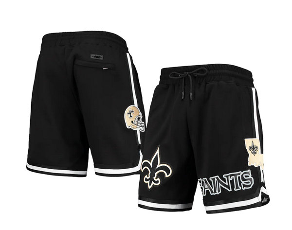 Men's New Orleans Saints Black Shorts Men's New Orleans Saints Black Shorts